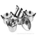 16/18/20/22/24/cm 10pcs Thailand pot Induction pot/Stainless steel pot set/metal cookware set